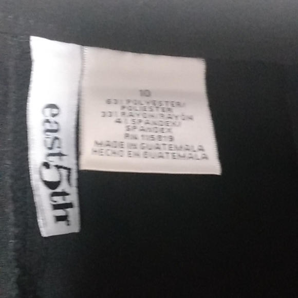 East 5th black pants size 10 Inseam 30 - Picture 6 of 6